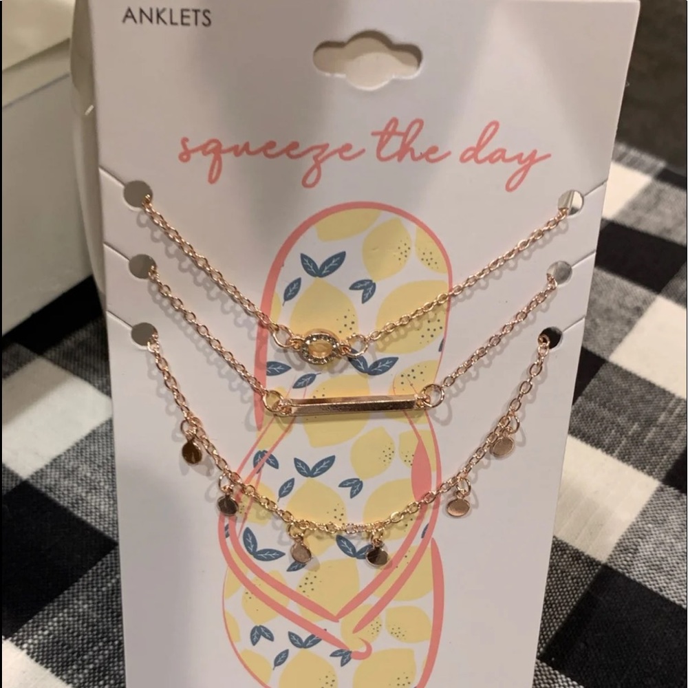 Squeeze the day Ankle Bracelets 3-Pack